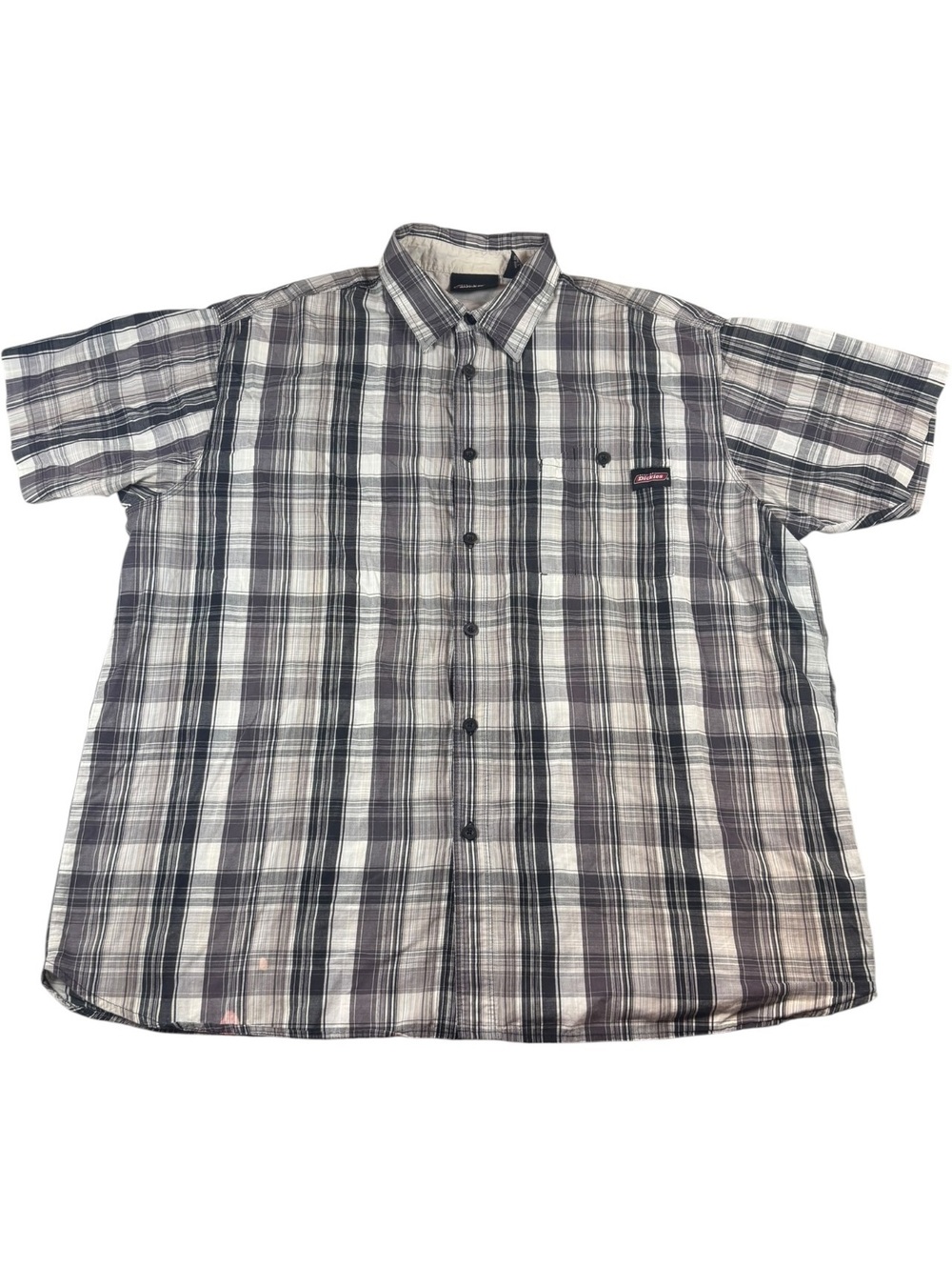Dickies Y2K Plaid Short Sleeve Work Shirt